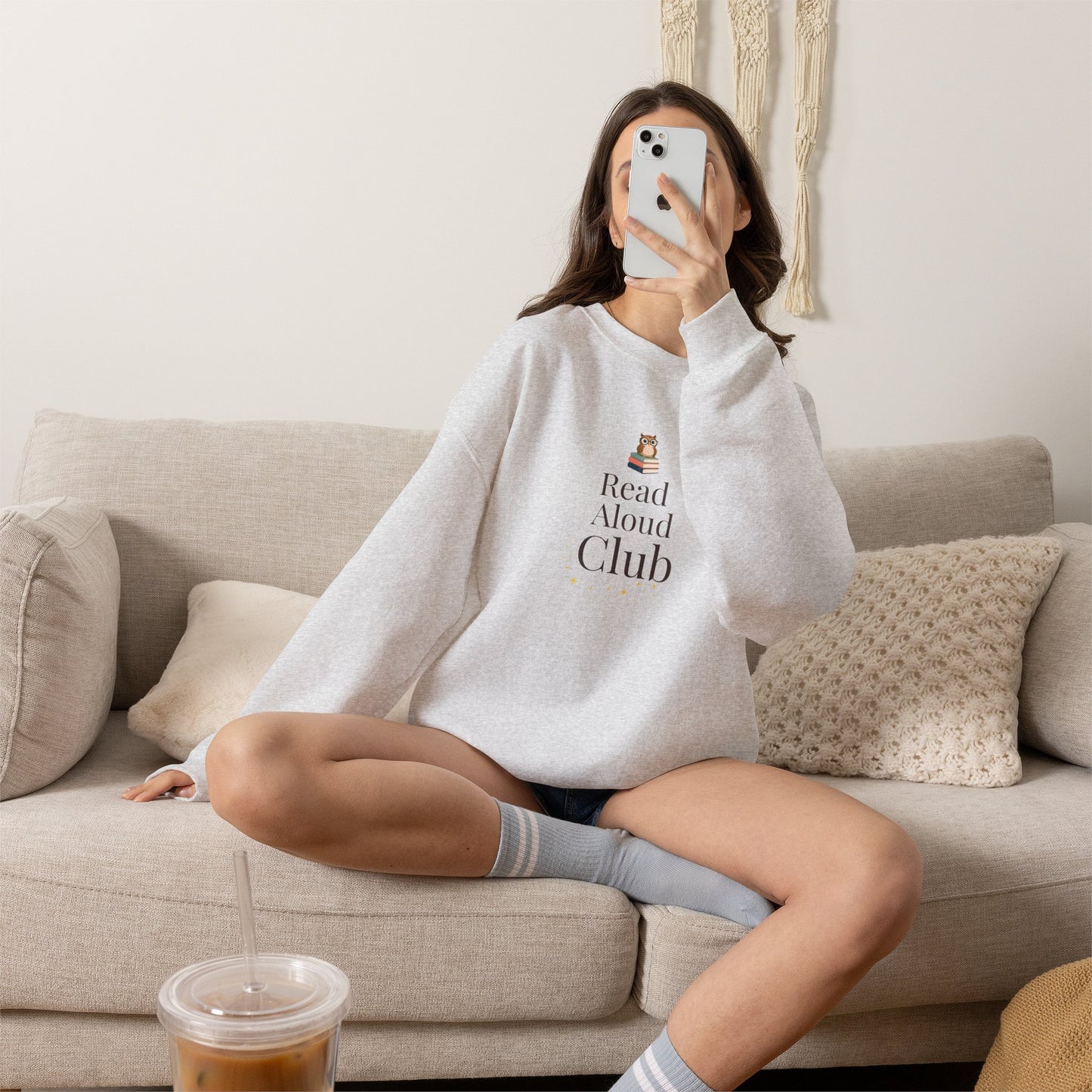 Read Aloud Club Sweatshirt | Cozy Book Lover Crewneck for Readers, Teachers & Storytime Enthusiasts
