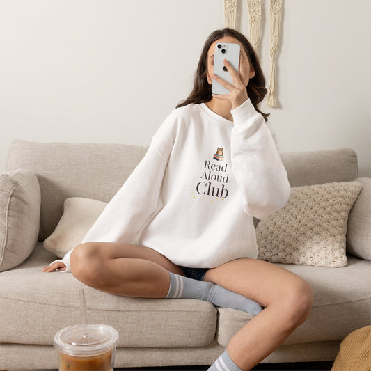 Read Aloud Club Sweatshirt | Cozy Book Lover Crewneck for Readers, Teachers & Storytime Enthusiasts