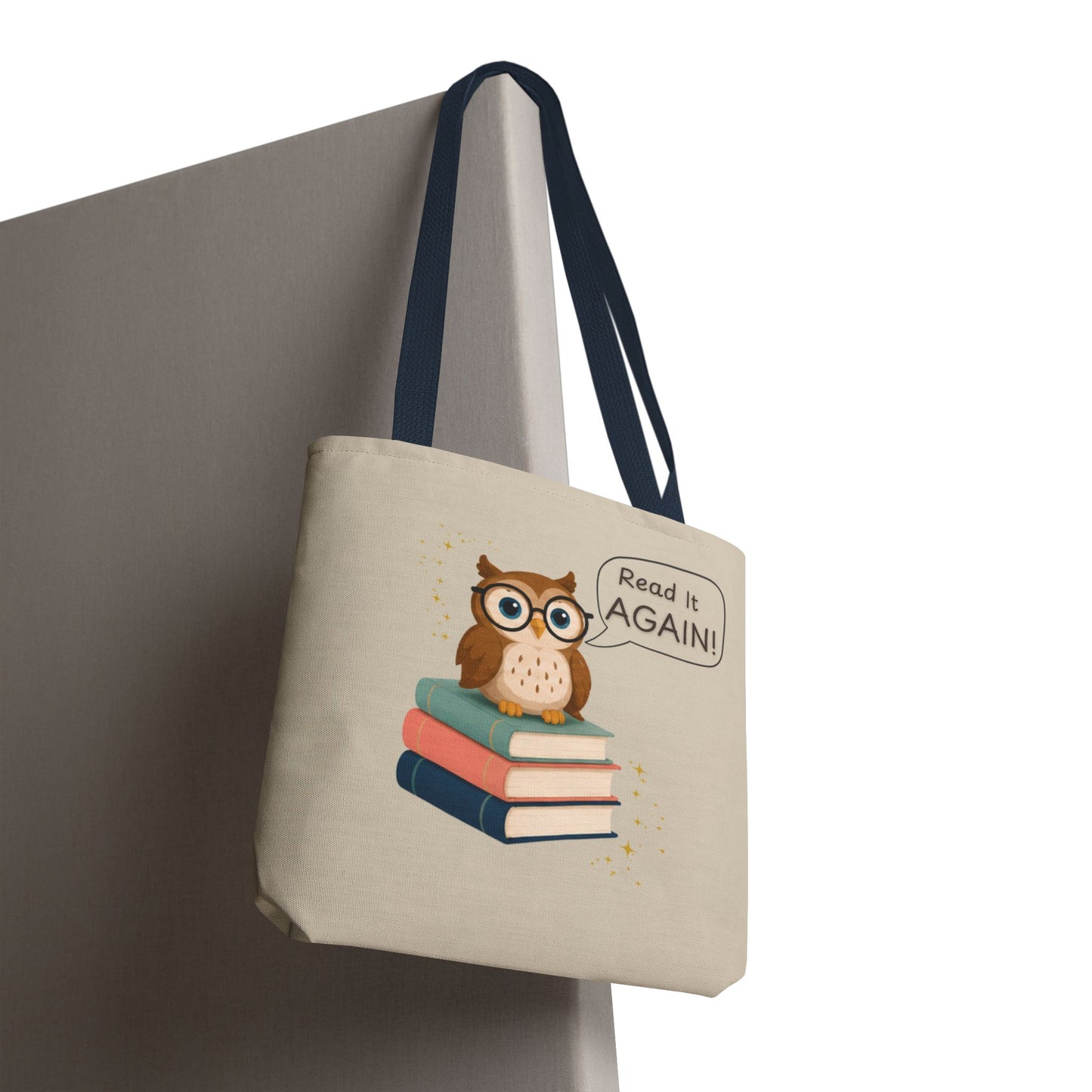 Read It Again Tote Bag, Library Tote, Teacher Gift, Librarian Gift, Book Lover Tote, Reading Tote Bag, Storytime Tote, Bookish Gift