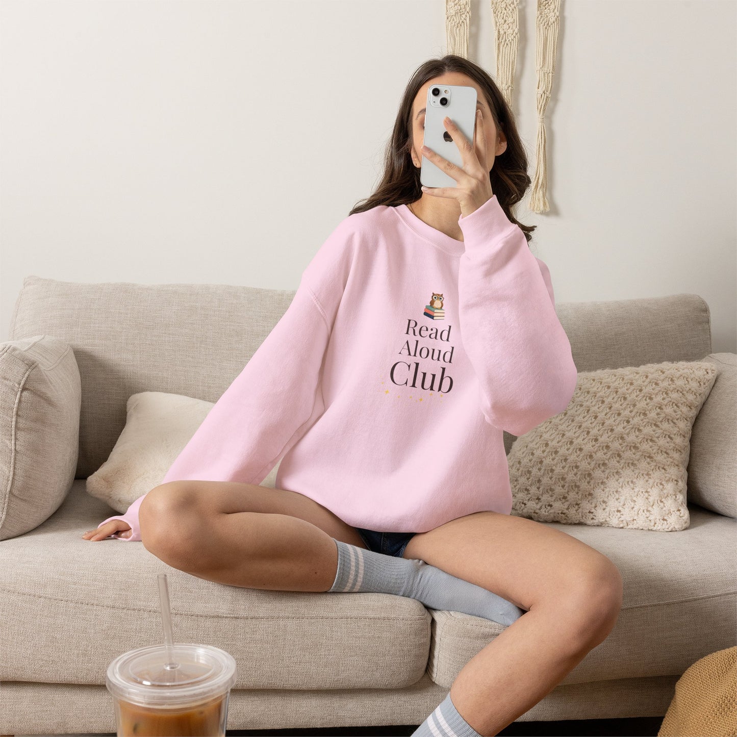Read Aloud Club Sweatshirt | Cozy Book Lover Crewneck for Readers, Teachers & Storytime Enthusiasts