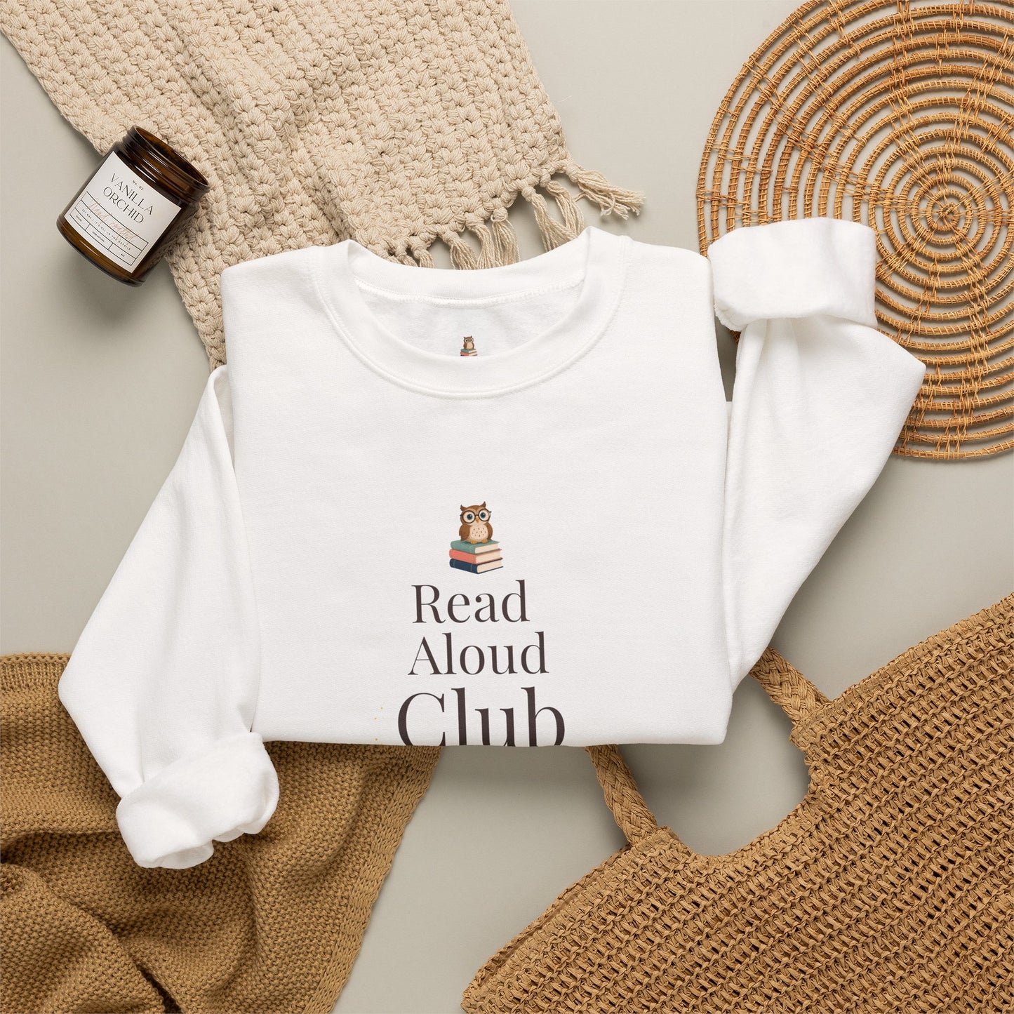 Read Aloud Club Sweatshirt | Cozy Book Lover Crewneck for Readers, Teachers & Storytime Enthusiasts