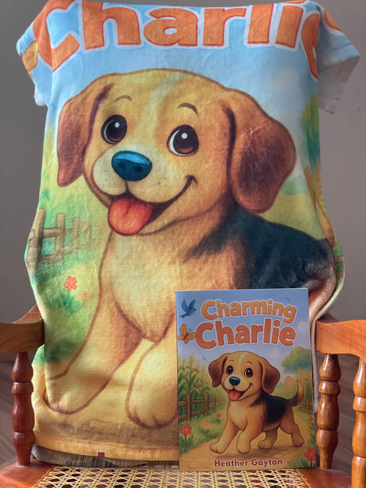 Charming Charlie Plush Blanket — Soft Velveteen Throw for Babies & Toddlers