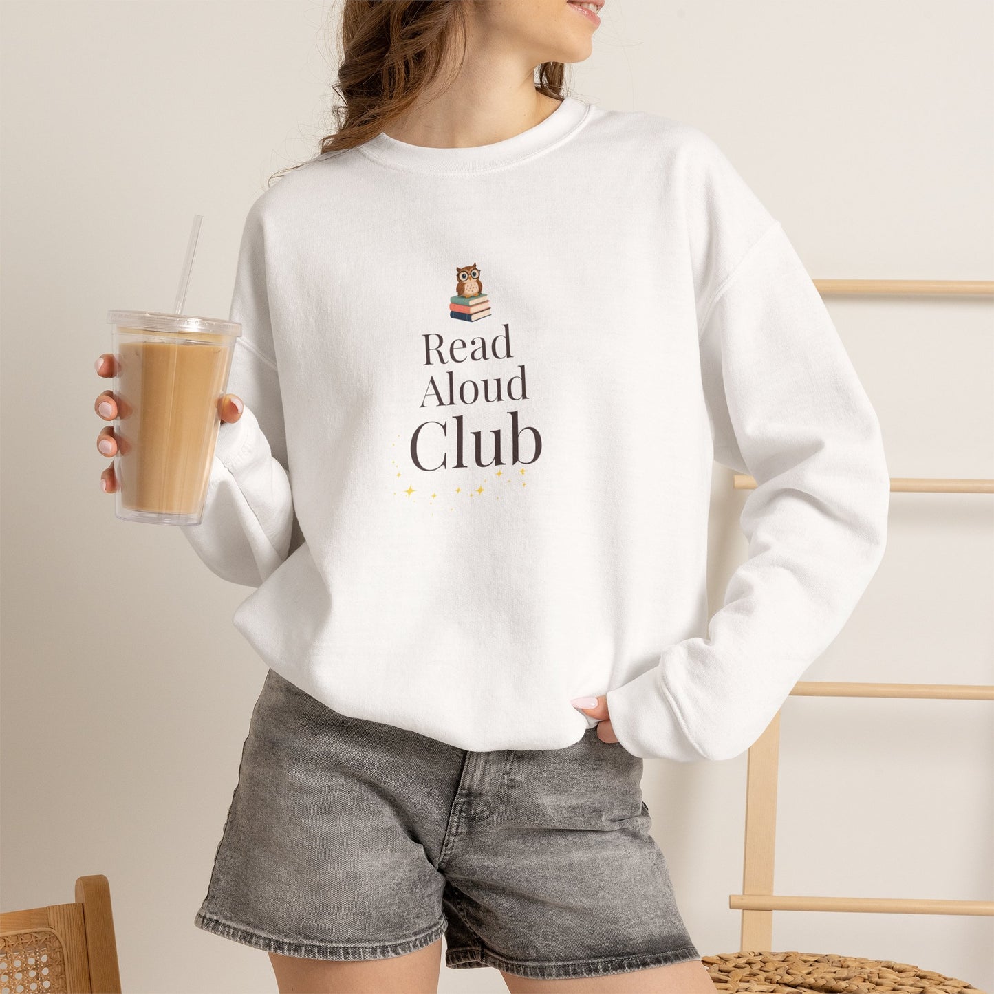 Read Aloud Club Sweatshirt | Cozy Book Lover Crewneck for Readers, Teachers & Storytime Enthusiasts