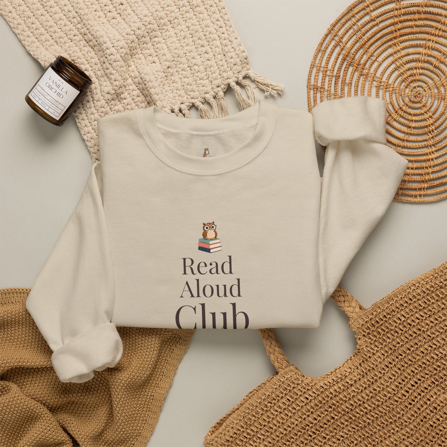 Read Aloud Club Sweatshirt | Cozy Book Lover Crewneck for Readers, Teachers & Storytime Enthusiasts