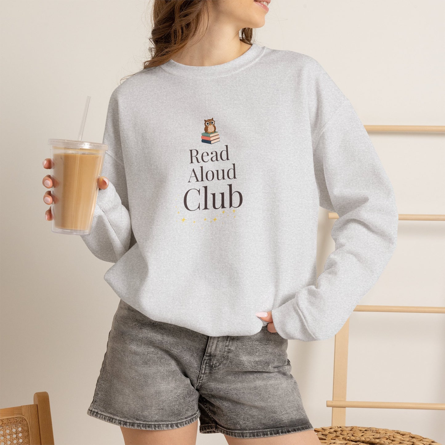 Read Aloud Club Sweatshirt | Cozy Book Lover Crewneck for Readers, Teachers & Storytime Enthusiasts