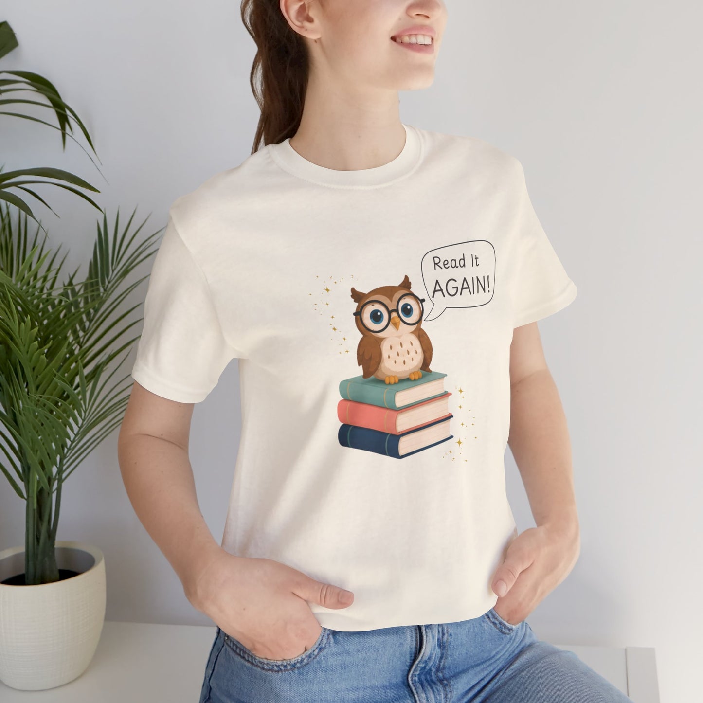 Read It Again Bella+Canvas Book Lover T-Shirt