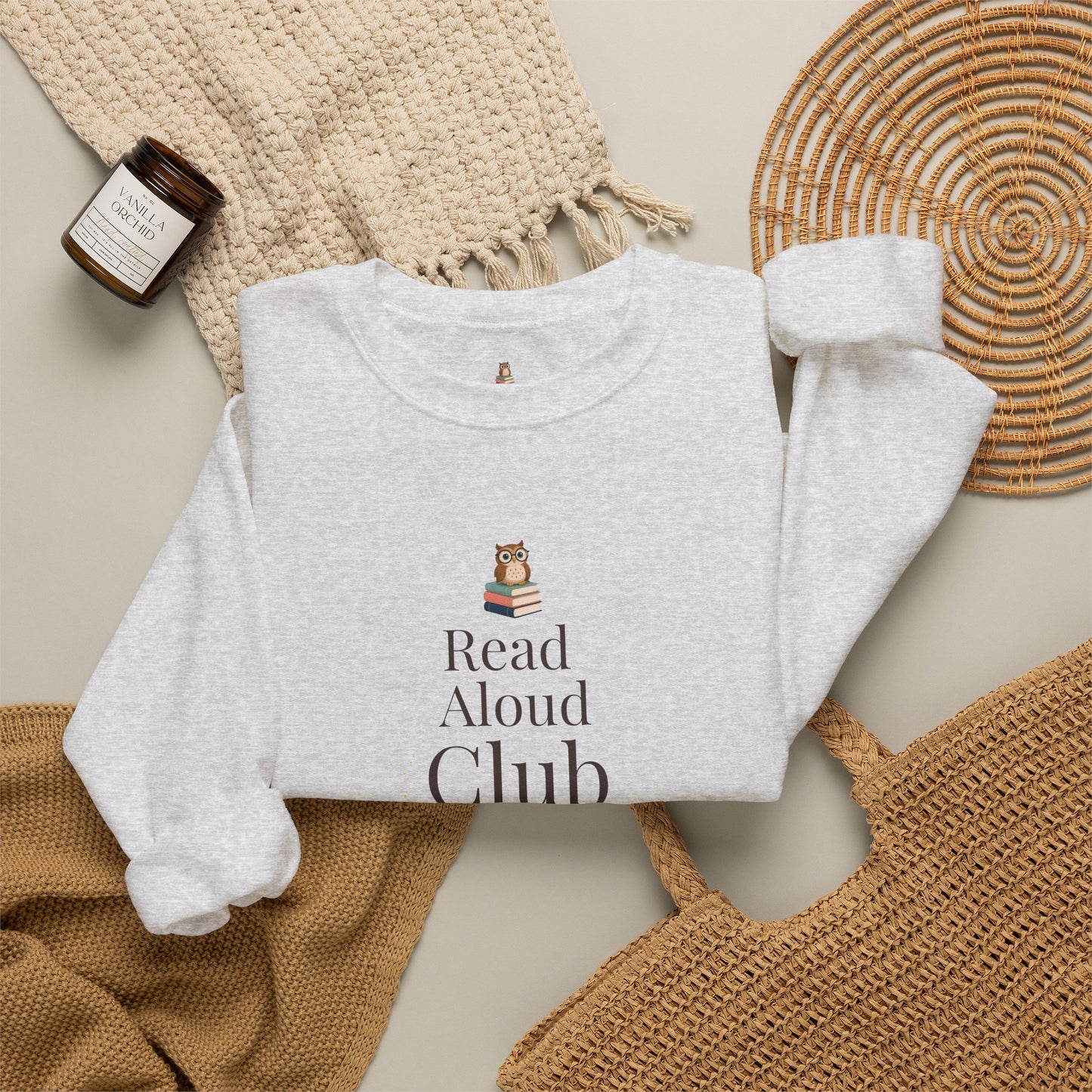 Read Aloud Club Sweatshirt | Cozy Book Lover Crewneck for Readers, Teachers & Storytime Enthusiasts