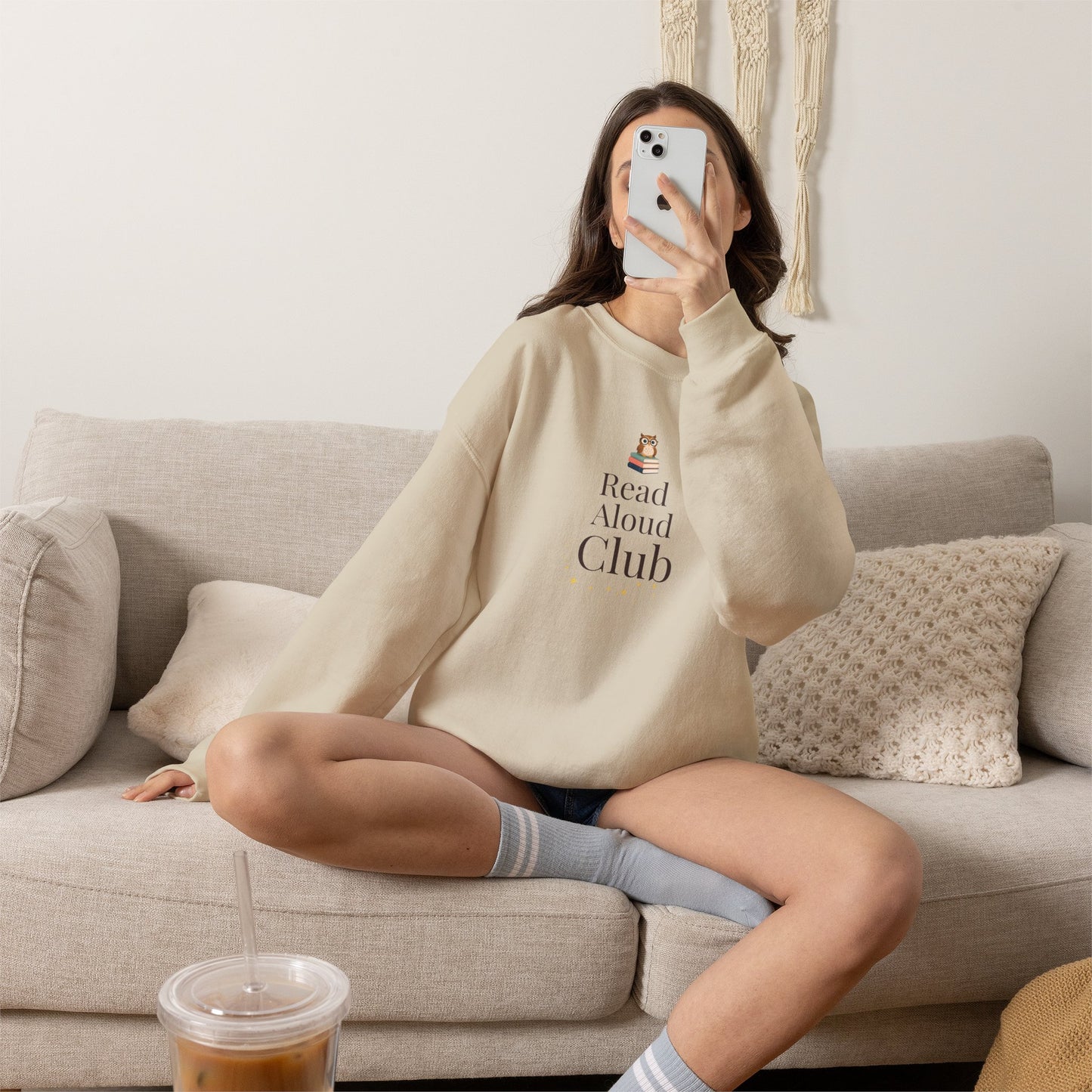 Read Aloud Club Sweatshirt | Cozy Book Lover Crewneck for Readers, Teachers & Storytime Enthusiasts