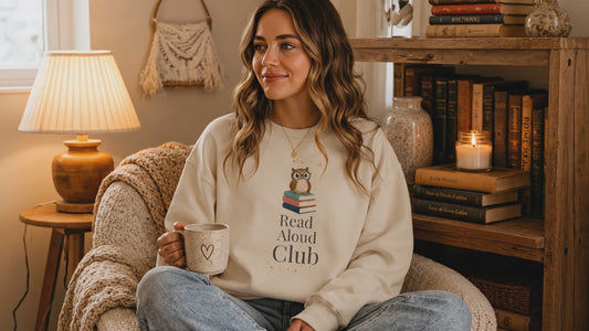 Read Aloud Club Sweatshirt | Cozy Book Lover Crewneck for Readers, Teachers & Storytime Enthusiasts